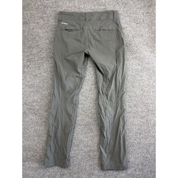 Columbia Pants Womens 4 Gray Omni-Shield Stretch Hiking Quick Dry Zip Pocket - Picture 8 of 10